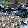 Nicole in the subsoil pit sept 2005