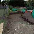 Recycled plastic path edge August 2005