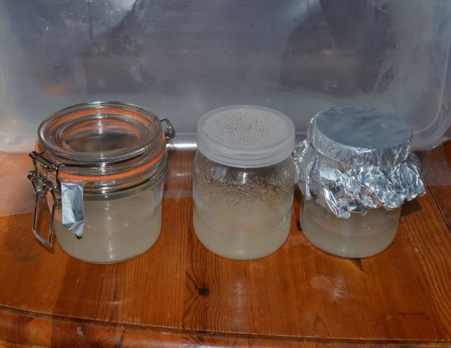 Jars with oats medium