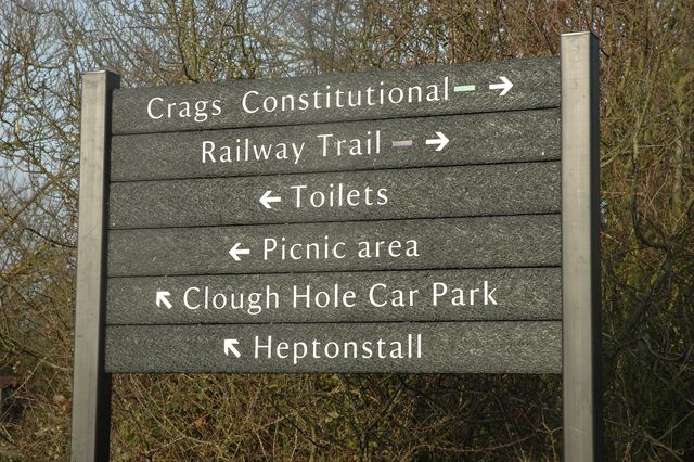 Engraved signs, National Trust
