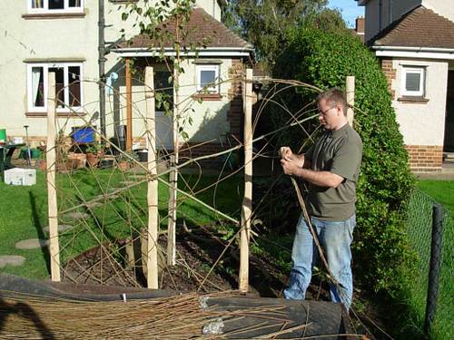 Chris starting the willow screen